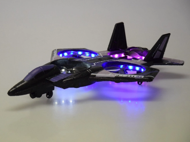 Zábavný létající dron s barevnými diodami