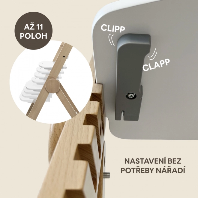 Dřevěná jídelní židlička pro děti od Zopa, černá