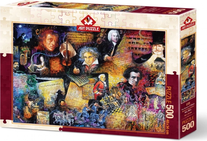 ART PUZZLE Puzzle Významní skladatelé 500 dílků