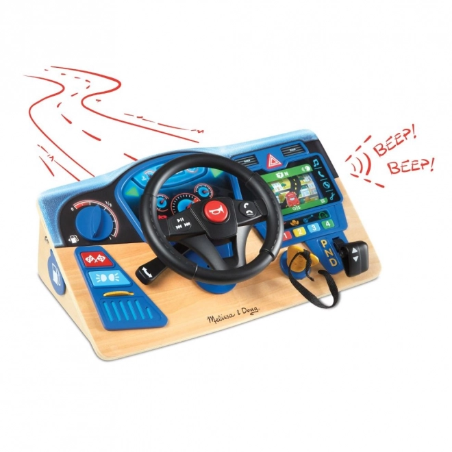Interaktivní přístrojová deska Volant Vroom a Zoom