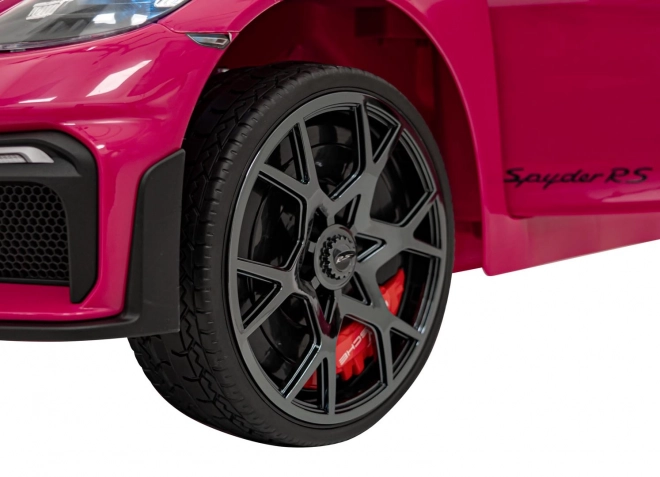 Elektrické autíčko Porsche 718 s MP4 audio panelem – Růžové