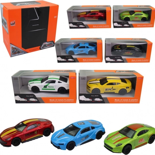 Sportovní auto v boxu pro děti