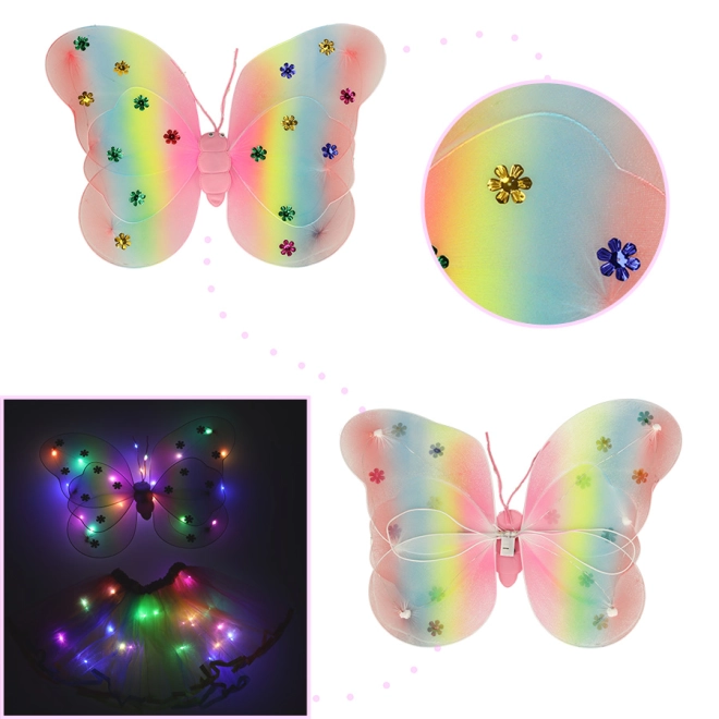 Křídla s LED světly