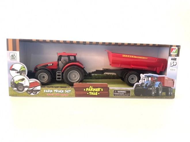 Traktor s přívěsem na setrvačníkový pohon