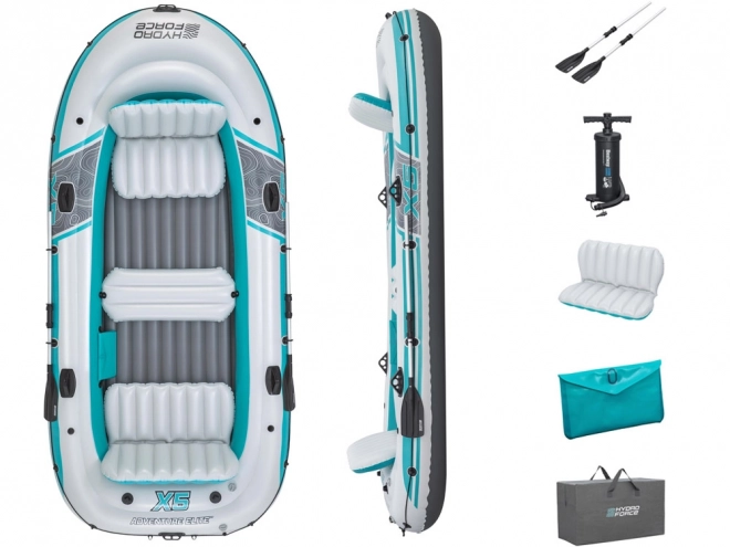Bestway nafukovací ponton pro 5 osob 364 x 166 cm 65159 Modrá barva
