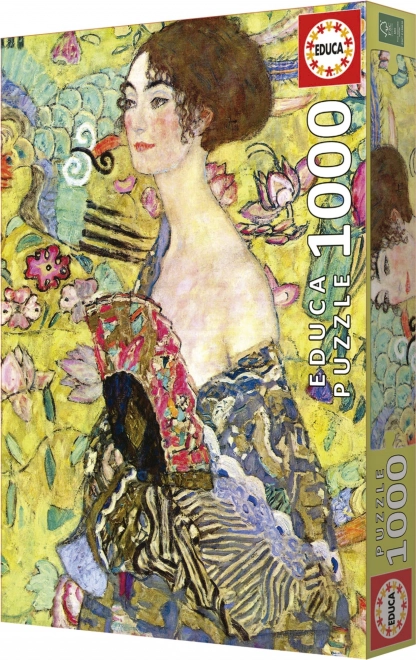 EDUCA Puzzle Dáma s vějířem 1000 dílků