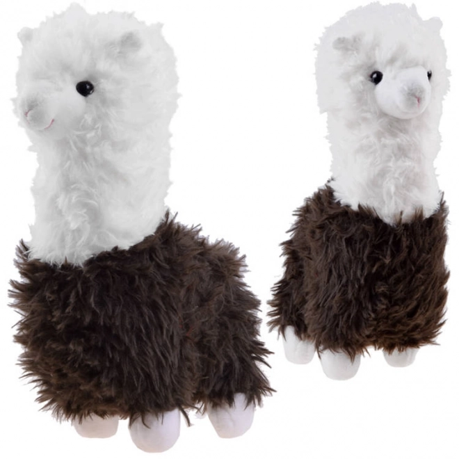 Plyšová lama plyšák 28 cm – Hnědá
