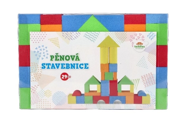Barevná pěnová stavebnice pro děti