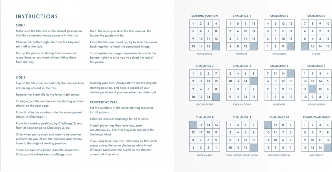 GALISON Posuvné dřevěné puzzle Frank Lloyd Wright: Imperial Hotel 2v1 (16 dílků)