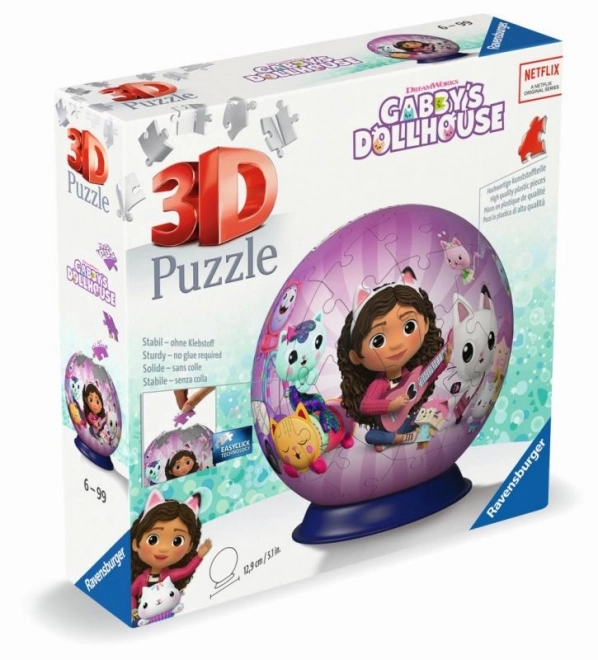 3D puzzleball Gábinin kouzelný domek 72 dílků