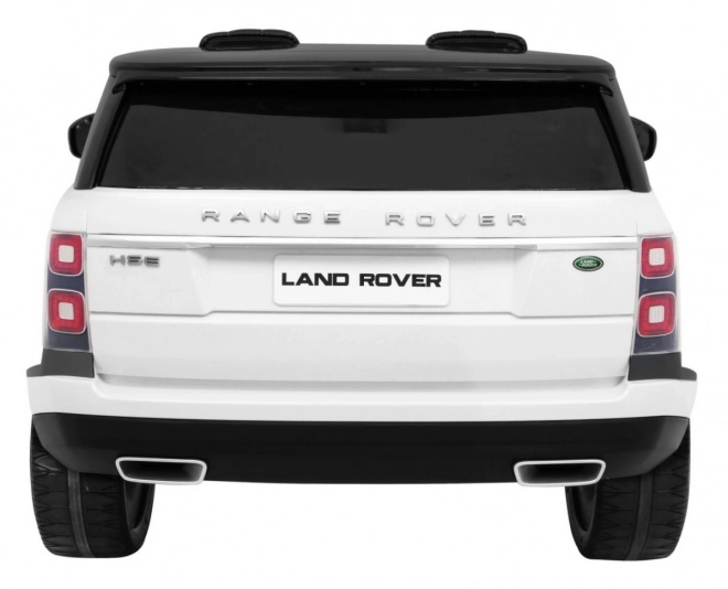 Range Rover HSE 2místné dětské auto bílé + dálkové ovládání + 5 ks pásů + audio panel + LED dioda
