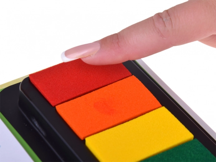 Tvoření otisky prstů s 7 barvami