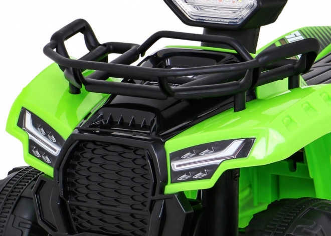 Dětská bateriová čtyřkolka Storm + 25W motor + MP3 USB + LED dioda – Zelená