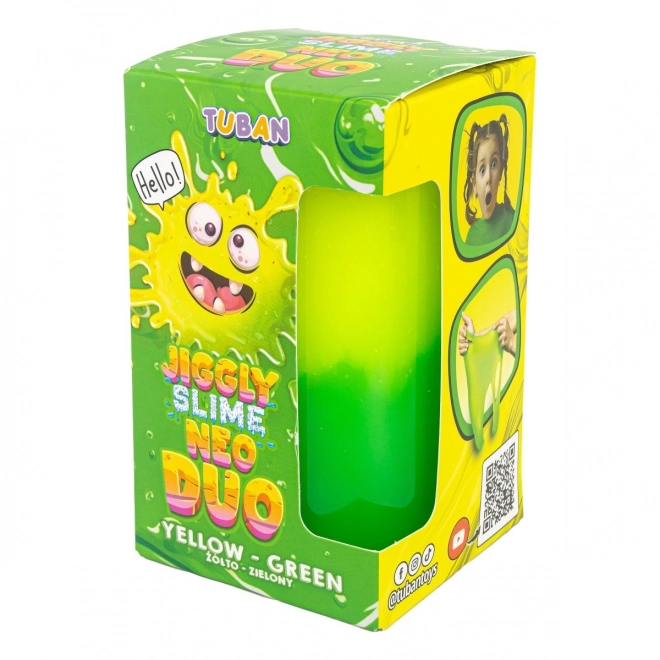 Jiggly Neo Duo Slime žluto-zelený