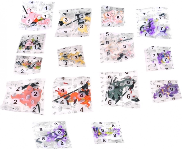 563 dílků pro realistickou květinovou kompozici