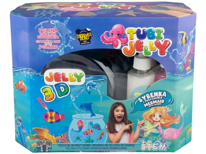 Zábavná sada Tubi Jelly s velkým akváriem Mořská panna