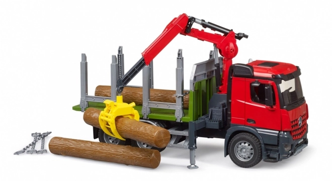 Bruder přepravník na dřevo s hydraulickou rukou