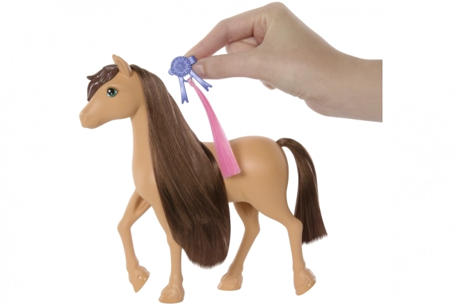 Barbie Pepper kůň s hnědými vlasy pro styling