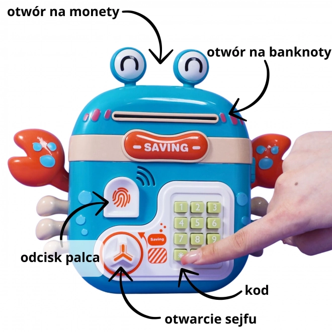 Elektronická pokladnička trezor Krab batoh