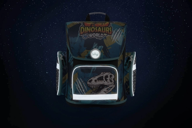 BAAGL SET 3 Ergo Dinosaurs World: aktovka, penál, sáček