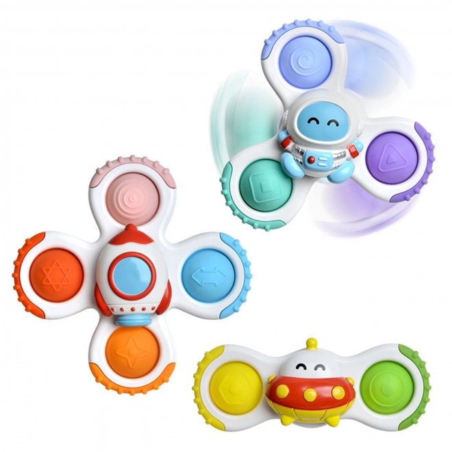 Sensory Spinnery Raketa, Kosmita a UFO 3 ks od Woopie