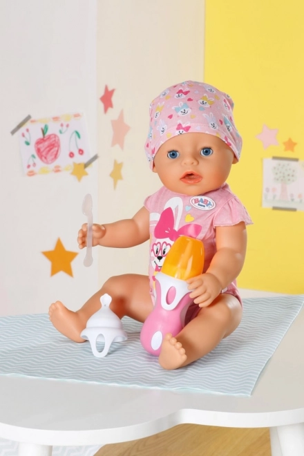Interaktivní lahvička a lžička pro panenky BABY Born