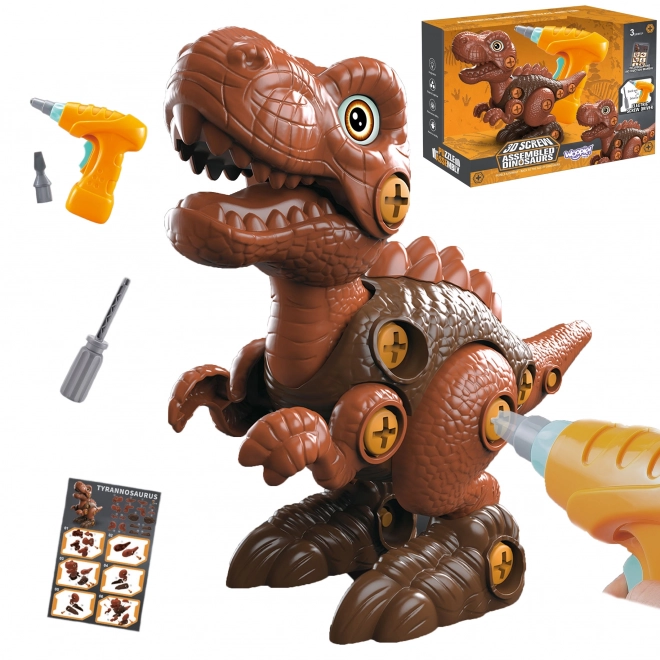 Dinosaurus ke skládání s vrtačkou 31 ks