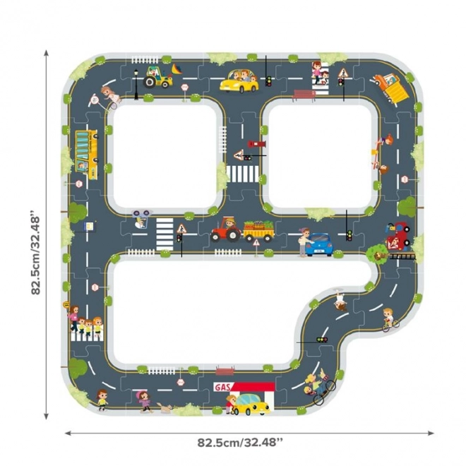 Tooky Toy Autopáska Puzzle