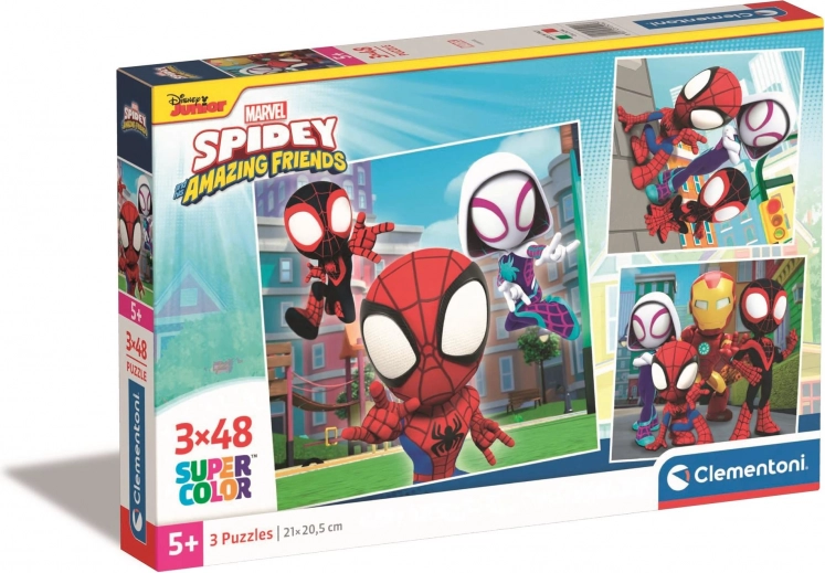 Tři barevné motivy SPIDEY v jednom balení