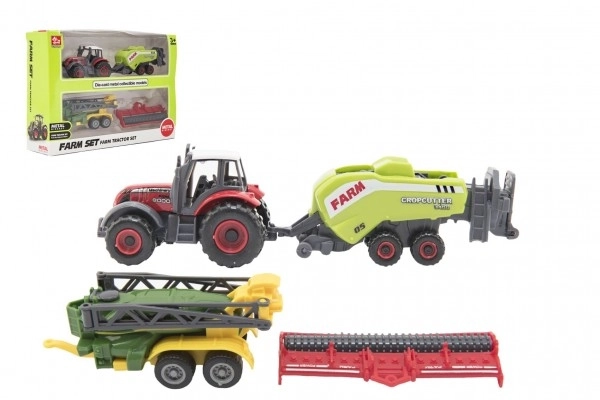 Sada farmářských traktorů a příslušenství