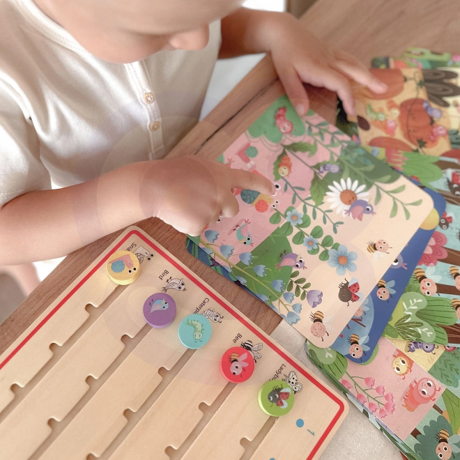 Tooky Toy dřevěná hra Nauka počítání zvířátek