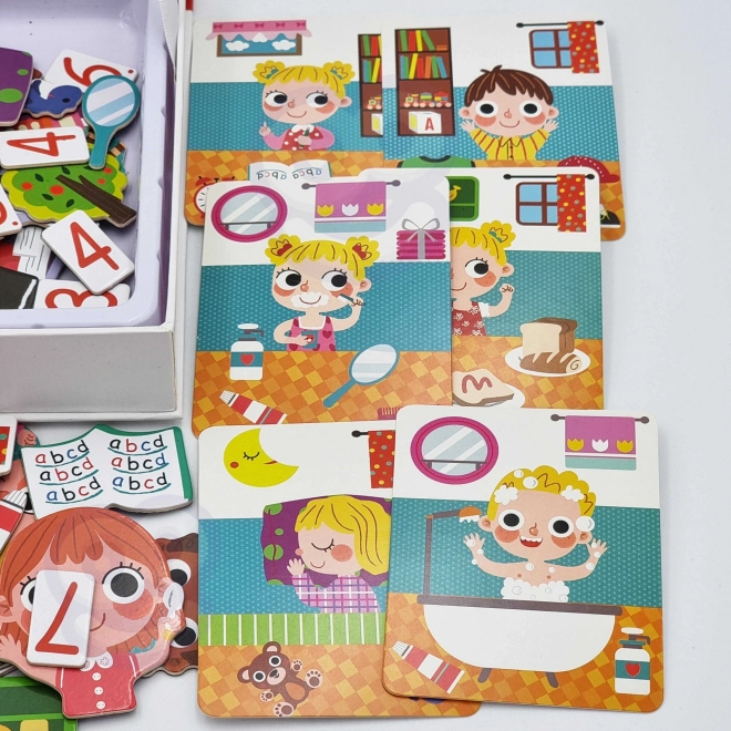 Magnetická dřevěná skládačka Tooky Toy