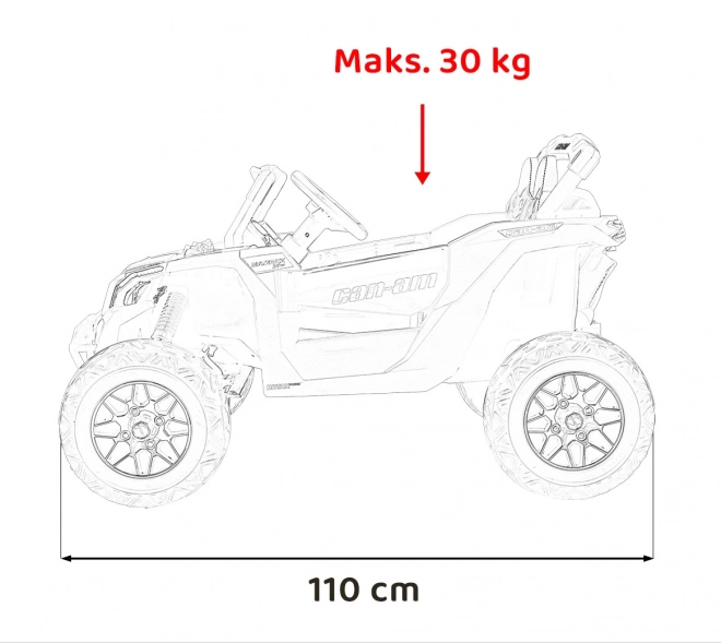 Elektrické autíčko pro děti Can-Am Maverick modré