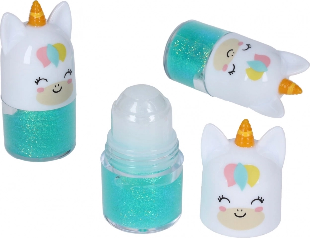 Třpytivý roll-on na tělo a obličej modrý Martinelia