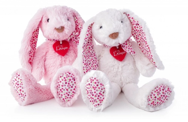 Růžový maskot králíček Stella 38cm