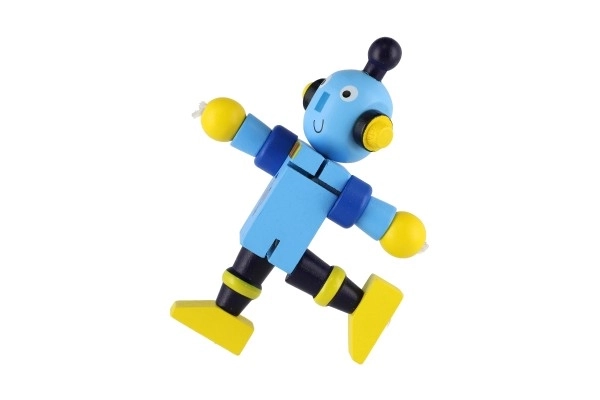 Robot dřevo 12cm od 18 měsíců - 1 kus