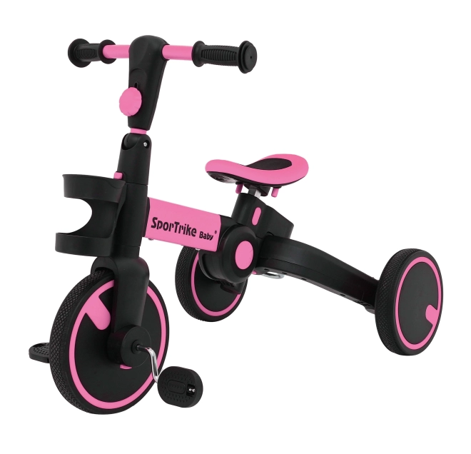 Dětské odrážedlo Happy Bike 3v1 – Růžové