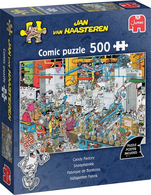 Puzzle Továrna na sladkosti od Jana van Haasterena 500 dílků