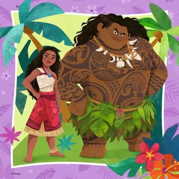 Puzzle Vaiana 2, 3x49 dílků
