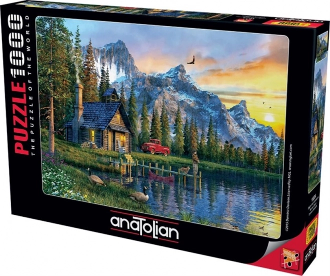 Puzzle Západ Slunce na Chalupou 1000 Dílů