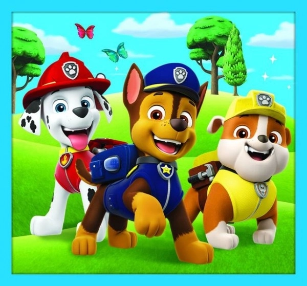 Puzzle Paw Patrol Tlapková Patrola 10v1 Spolehlivý tým v krabici 40x27x6cm