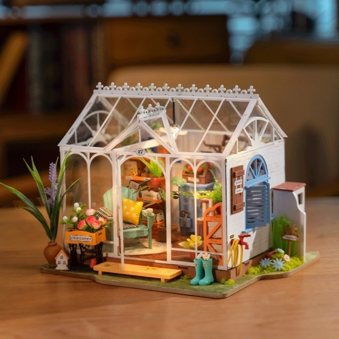 3D dřevěné puzzle Vysněný zahradní dům