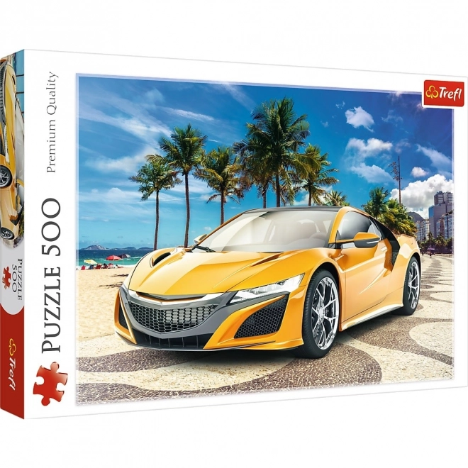 Letní dobrodružství - Auto Puzzle 500 Kousků