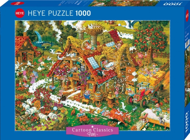 Heye Puzzle Cartoon Classics: Veselá Farma 1000 dílků