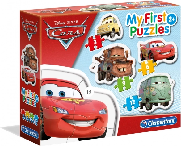 Clementoni moje první puzzle Auta 4v1 (3, 6, 9, 12 dílků)