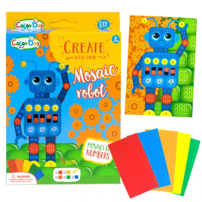 Kreativní pěnová mozaika – Robot