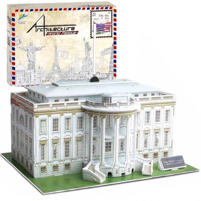 3D prostorové puzzle budovy BÍLÉHO DOMU ZA2529