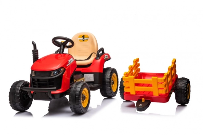 Bateriový traktor BBH-030 červený