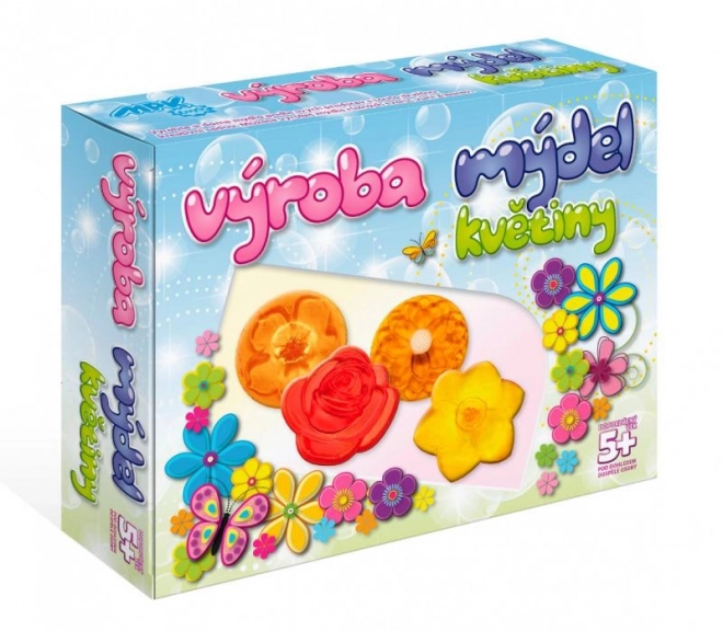 Kreativní sada na výrobu mýdel - Květiny