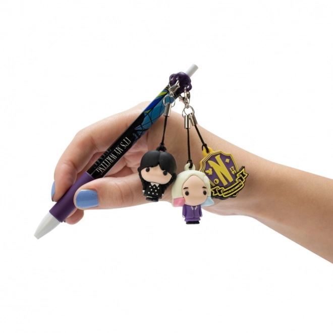 Kuličkové pero s přívěskem Mini Pen Pals Wednesday
